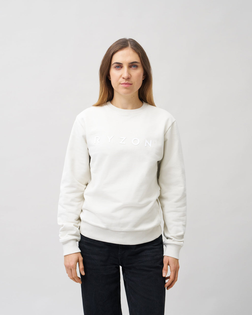 Ryzon Rhythm Unisex Crewneck Sweatshirt Typelogo Organic Cotton