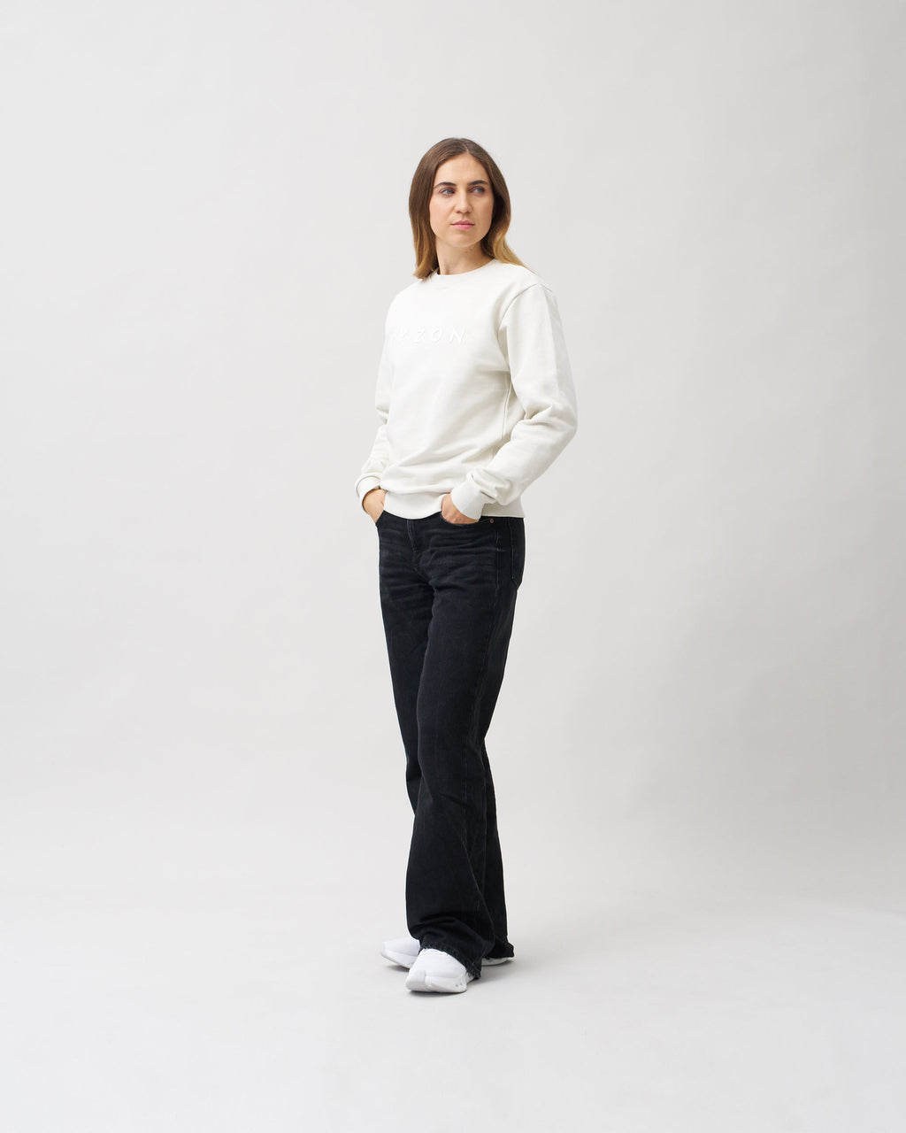 Ryzon Rhythm Unisex Crewneck Sweatshirt Typelogo Organic Cotton