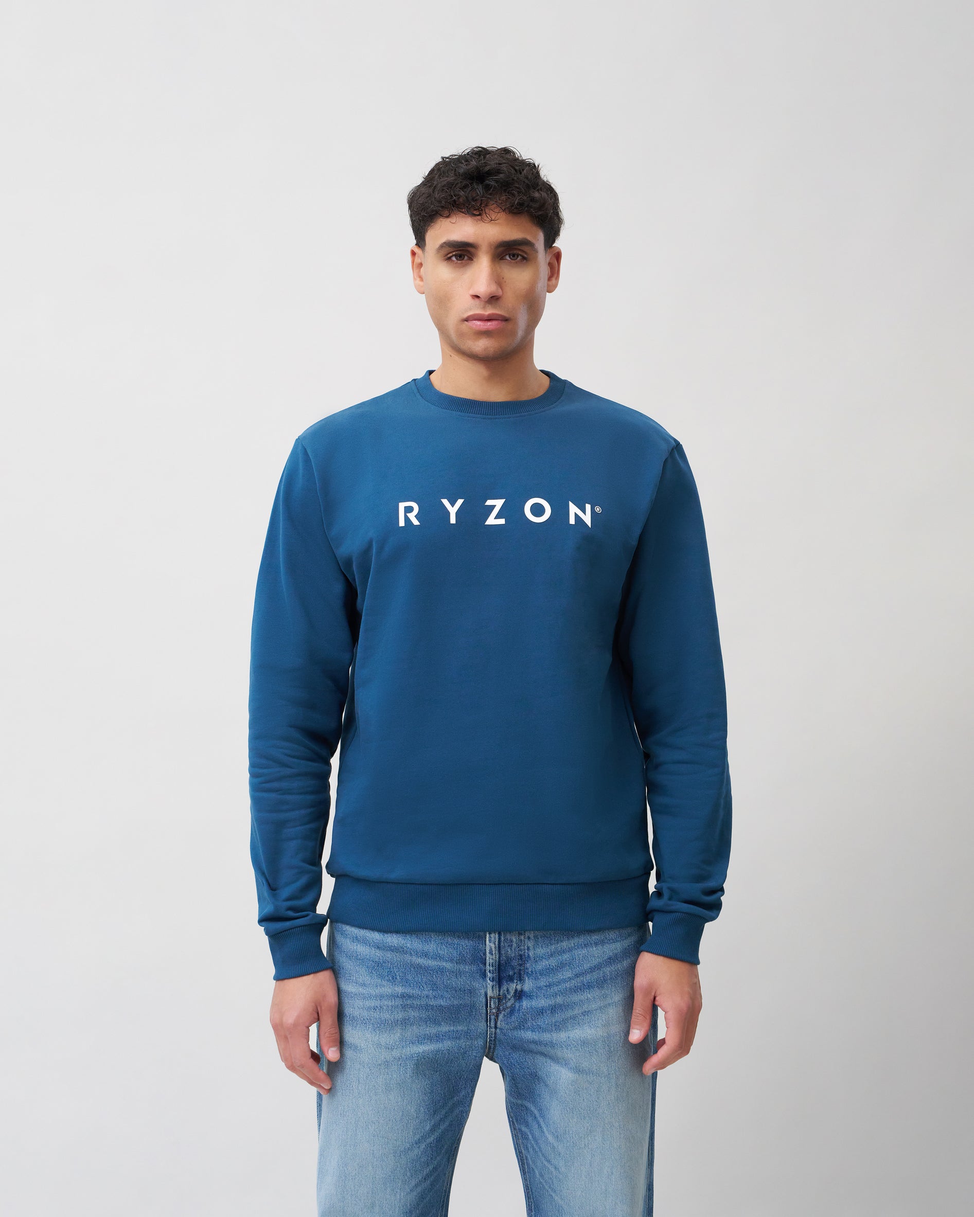 Ryzon Rhythm Unisex Crewneck Sweatshirt Typelogo Organic Cotton
