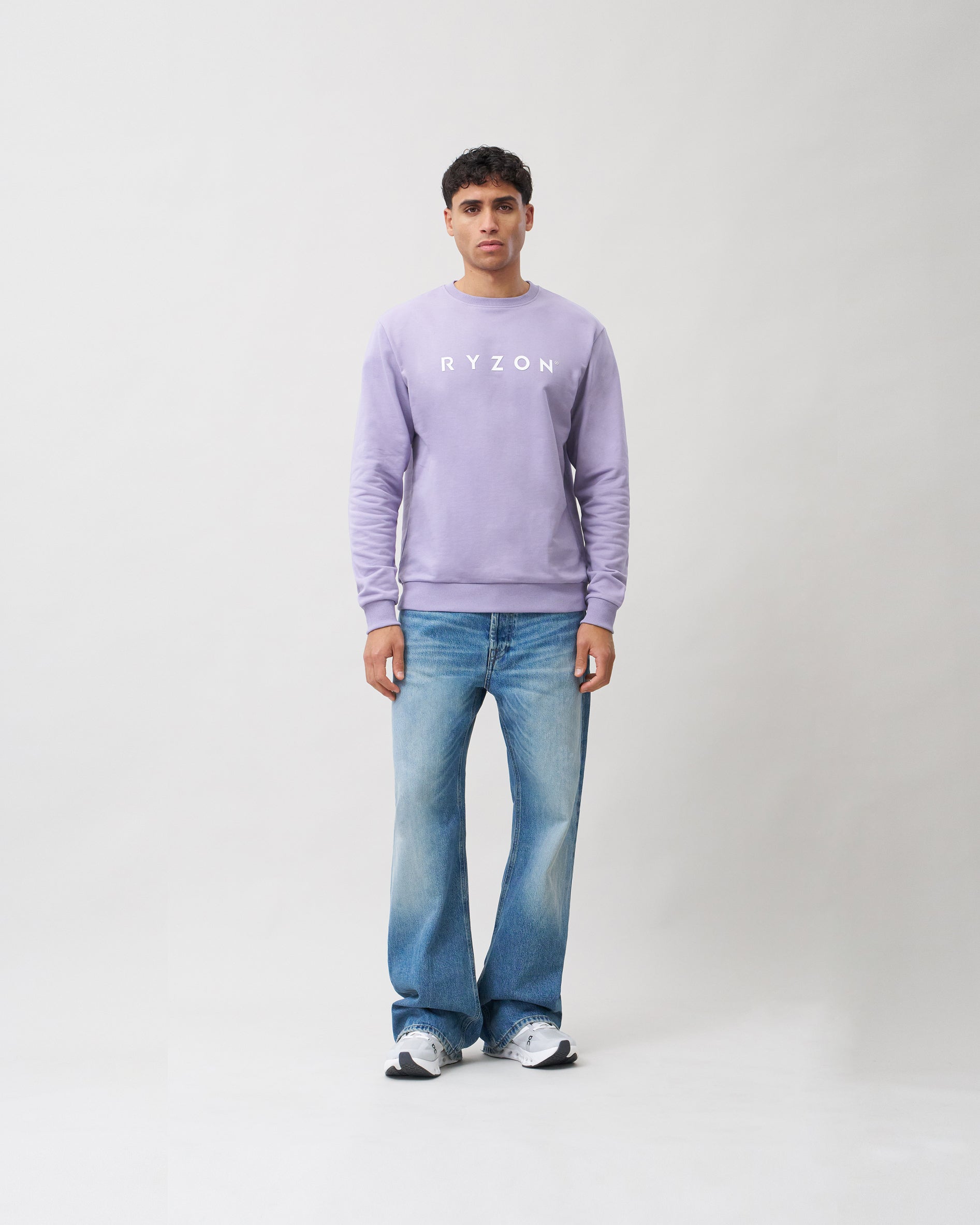 Ryzon Rhythm Unisex Crewneck Sweatshirt Typelogo Organic Cotton