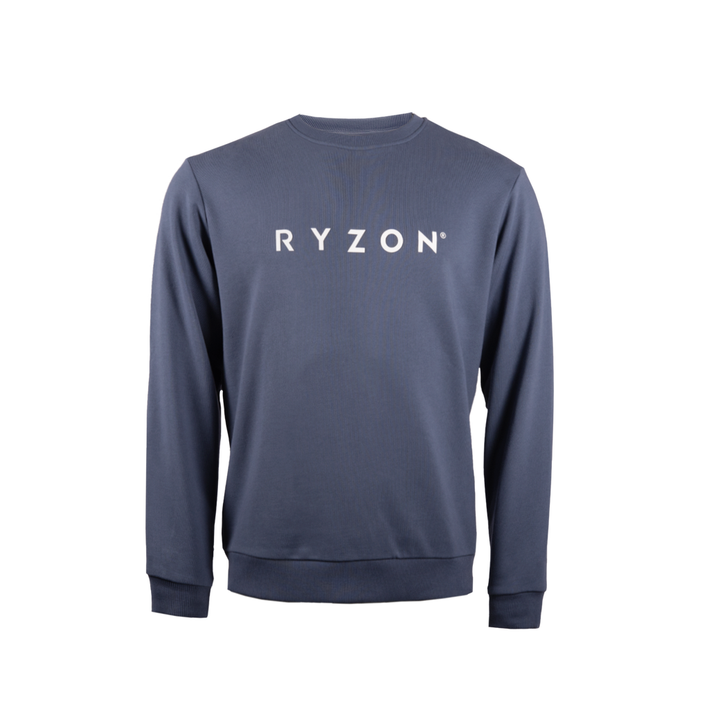 Ryzon Rhythm Unisex Crewneck Sweatshirt Typelogo Organic Cotton