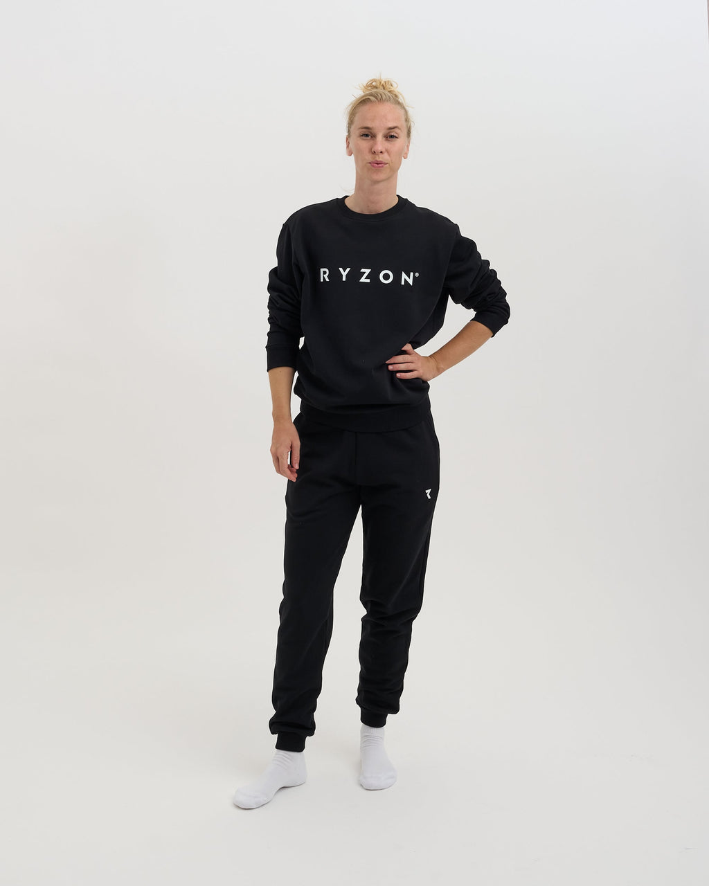 Ryzon Rhythm Unisex Crewneck Sweatshirt Typelogo Organic Cotton