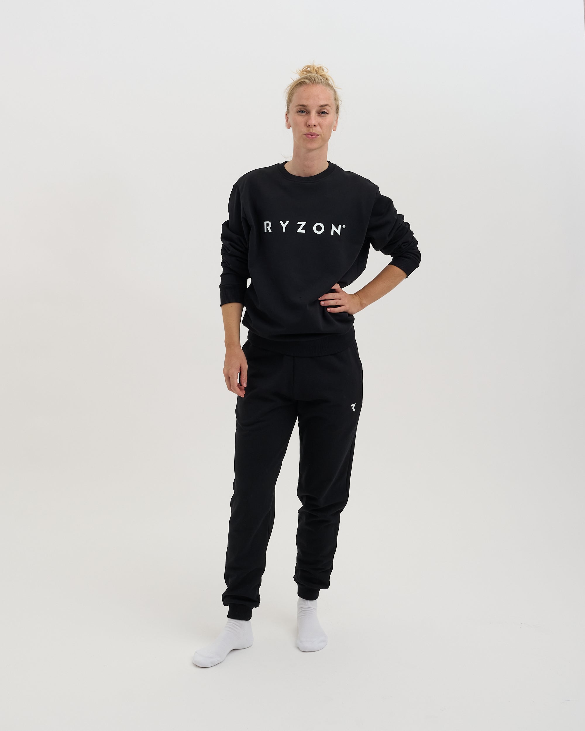 Ryzon Rhythm Unisex Crewneck Sweatshirt Typelogo Organic Cotton
