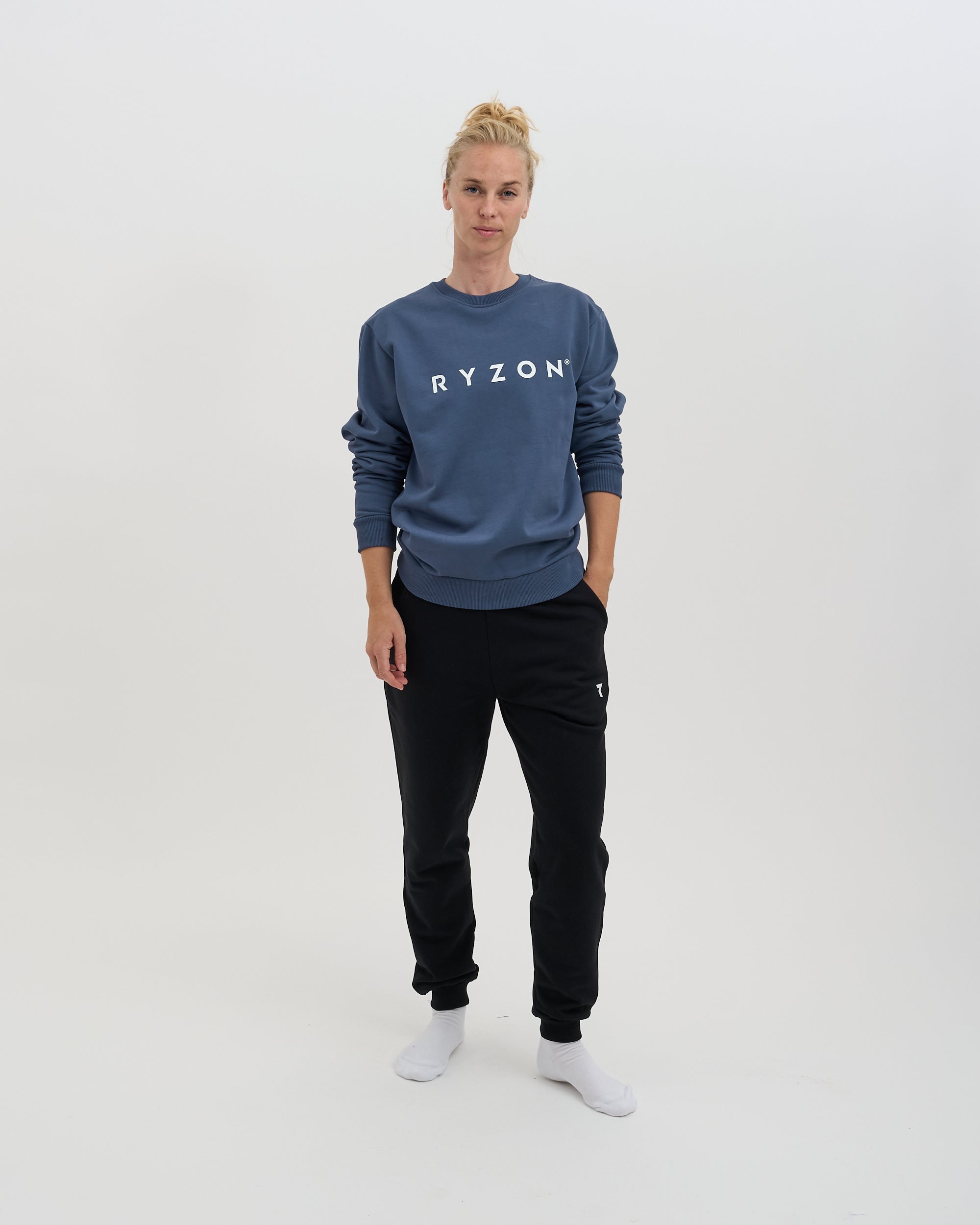 Ryzon Rhythm Unisex Crewneck Sweatshirt Typelogo Organic Cotton