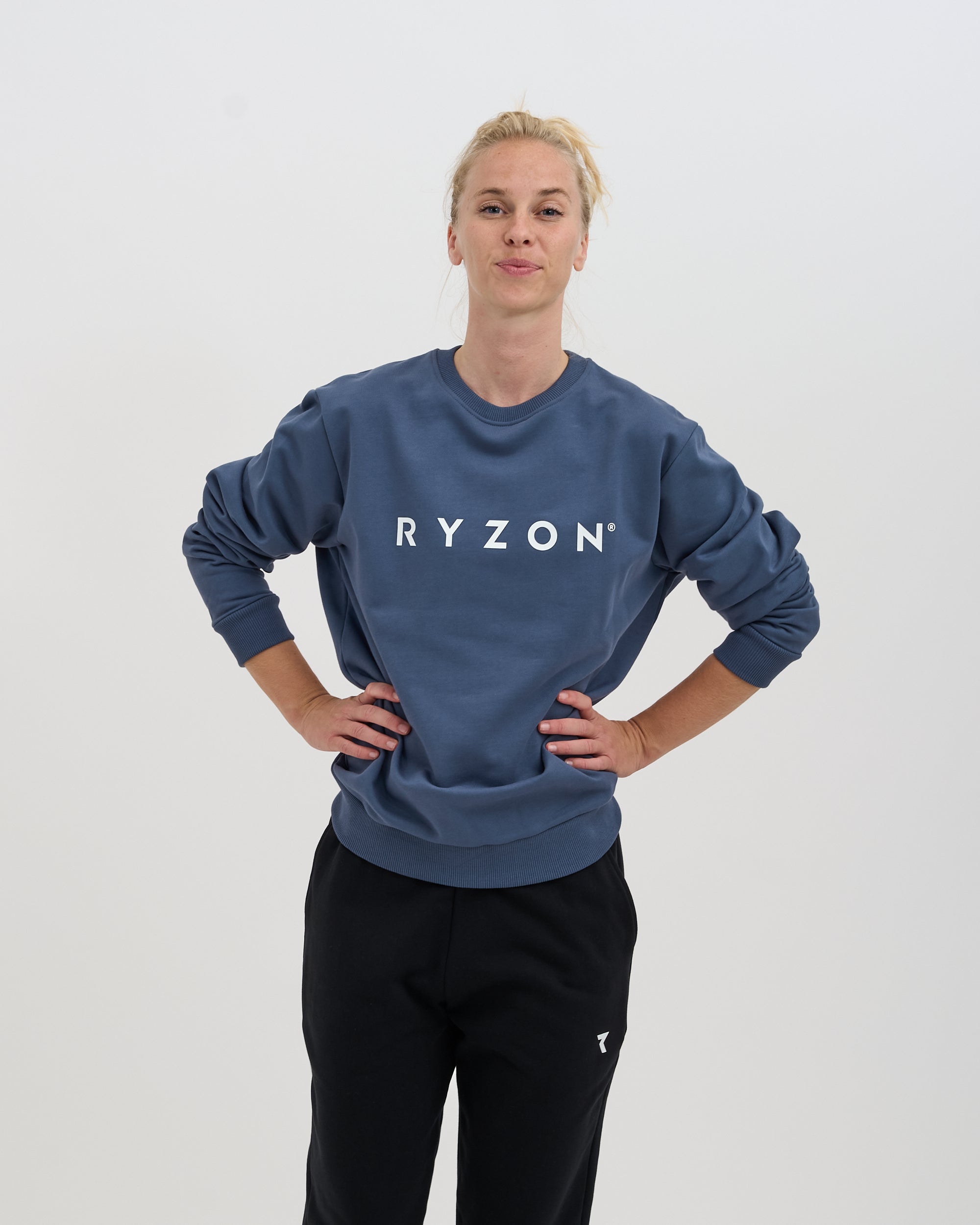Ryzon Rhythm Unisex Crewneck Sweatshirt Typelogo Organic Cotton