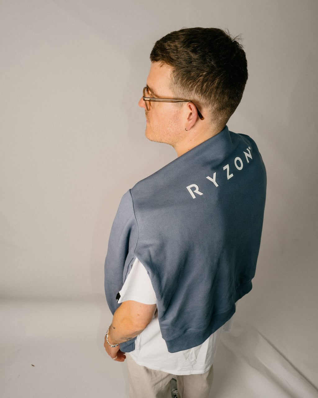 Ryzon Rhythm Unisex Crewneck Sweatshirt Typelogo Organic Cotton